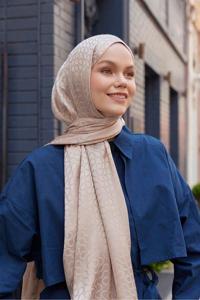 Şalland Jacquard Mink Shawl - His