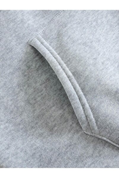 Pink Sky Astronaut Man on the Moon Back Printed Gray Oversized Hoodie Sweatshirt