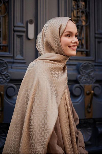 Şalland Green Feeling Jacquard Shawl Mold
