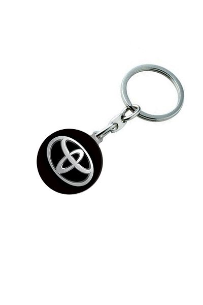 GARDENAUTO Toyota Logo Metal Automobile Keychain - Drop Printed