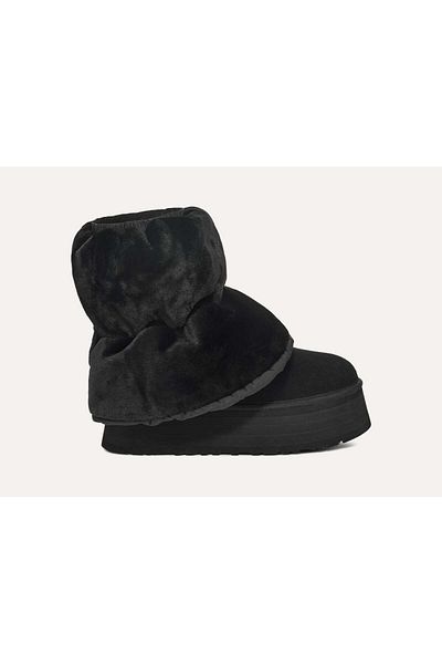 UGG Black Women's Boots & Bootie with Neoprene Fabric - Thigh Socks 1158275 -Black