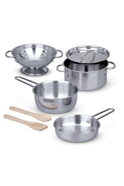Melissa & Doug Set de joaca Oale si cratite Inox - Melissa & Doug
