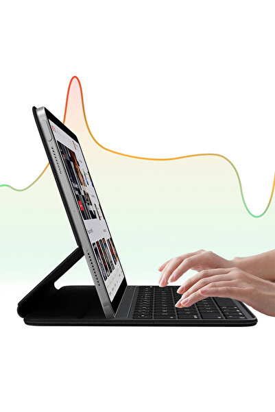 Fogy Ipad Air 4/5 Nesil M1 Çipli 10,9 Uyumlu Case Magic Keyboard Folio Utra Slim Klavyeli Tablet Kılıfı