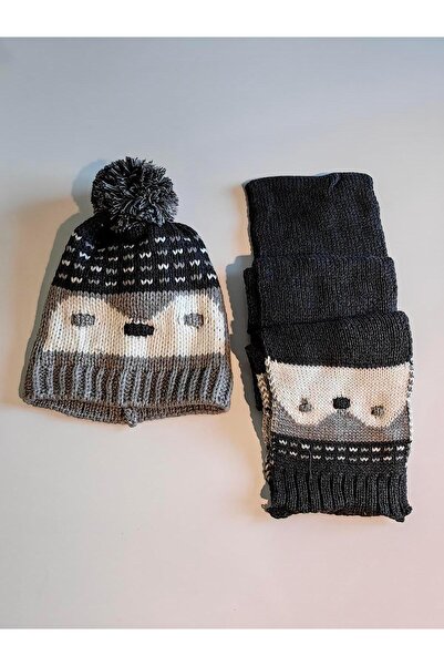 Kitti Kit Boys Scarf and Beret 2-Piece Suits 24175-04-002 4-8 Years Old