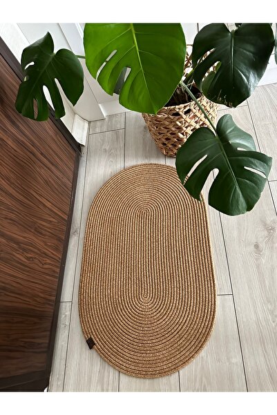 ERSU AHAT HOME DESİGN EA Jüt, Hasır Desenli Kapı Önü, Paspas, Banyo Paspası, Balkon Paspası Hasır Halı, jüt Paspas