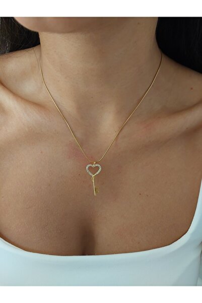 Histakı قلادة مفتاح حجر الزركون للنساء