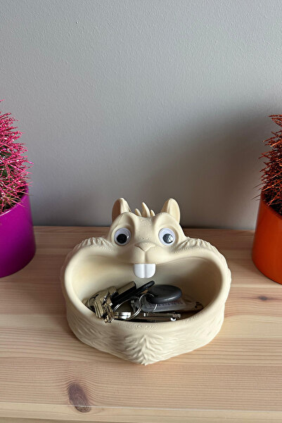 Obaco Cute Squirrel Bowl, Decorative Keychain, Cute Jewelry Plate, Sugar Bowl