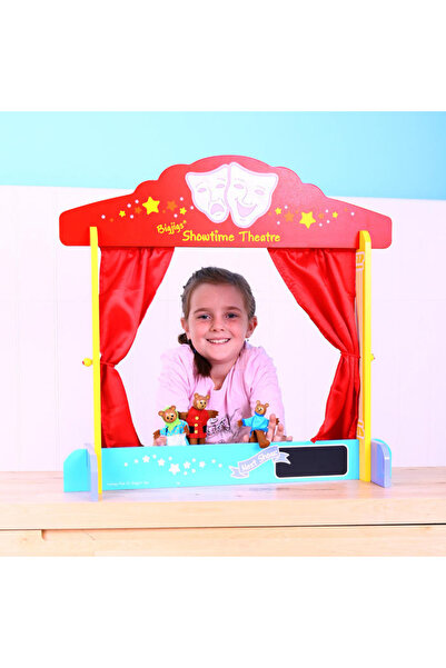 BigJigs Dřevěné loutkové divadlo