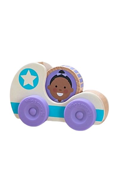 Melissa & Doug Masinuta din lemn Blue Star colectia GO TOTs