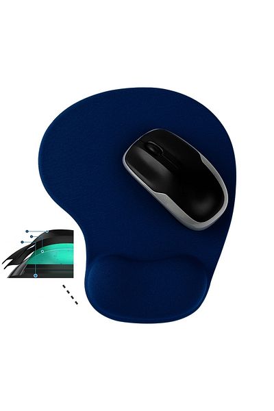 Boldy Mouse Pad με τζελ σιλικόνης με υποστήριξη καρπού - Αντιολισθητικό μαξιλαράκι ποντικιού - Gel Mousepad - Gel σιλικόνης για ποντίκι