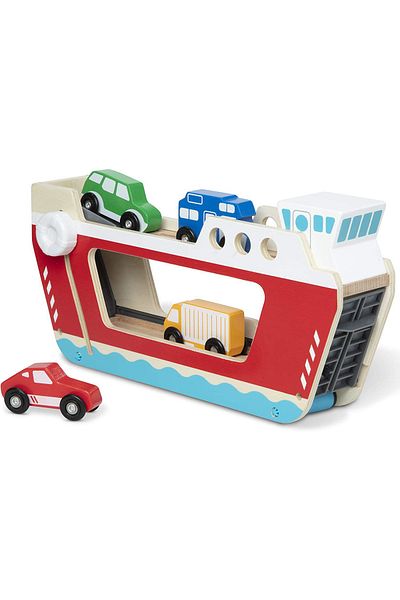 Melissa & Doug Set de joaca din lemn Feribot- Melissa And Doug