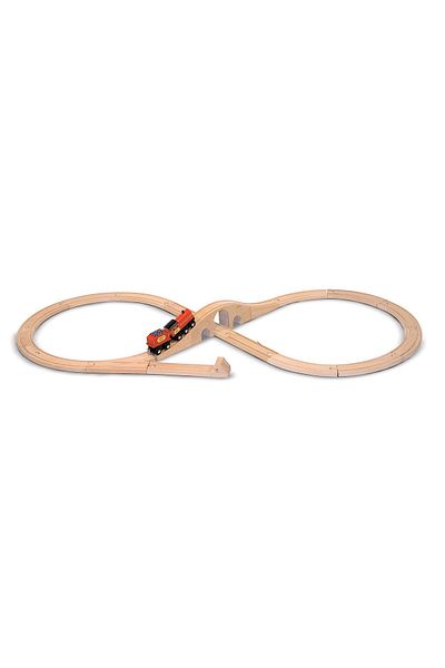 Melissa & Doug Wooden train and Circuit 8