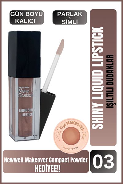New Well Newwell Make up Station Liquid Lipgloss 03