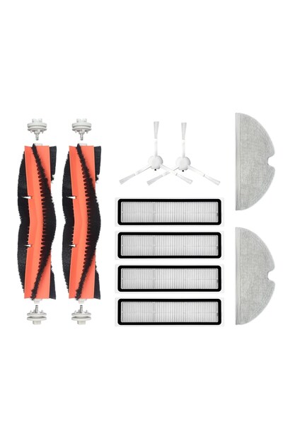 robotyedek Set de mop cu filtru Hepa pentru perie de schimb compatibilă cu Xiaomi Trouver Finder LDS - 12 bucăți