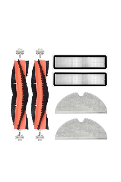 robotyedek Set de mopuri cu filtru Hepa pentru perie de schimb compatibilă cu Xiaomi Trouver Finder LDS-6 bucăți