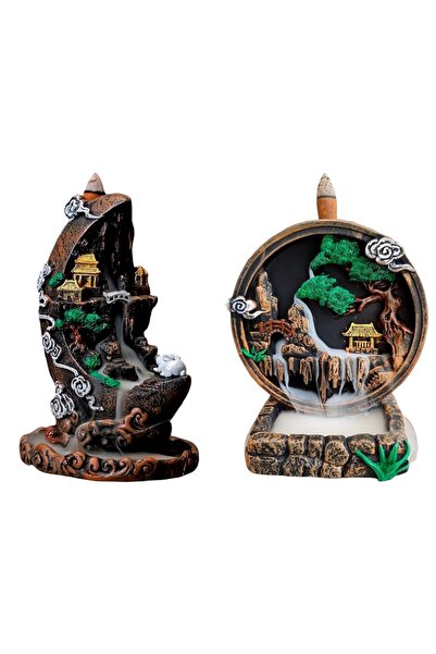 Ard.Art 2'Li Özel Şelale Geri Akış Tütsülük Biblo Dağ ev