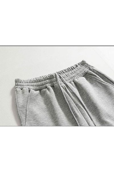 FİTGO Women's Black Gray Ultra Ladys Sweatpants 2 Pack
