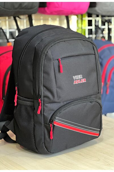 Vier Adler حقيبة ظهر مدرسية مع حجرة للكمبيوتر المحمول وحقيبة يومية