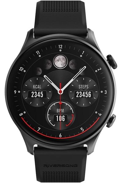 RİVERSONG RIVERSONG Motive 7C Calling Smart Watch, 1.52" Display, AI Voice Assistant, 2Water Proof, Black