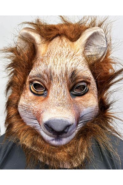 sedu Brown Hair Wolf Mask Mega Plush No 17