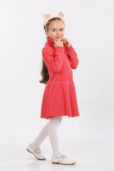 Cloudy Kids Girl's Hair Braided Turtleneck Knitwear Dress
