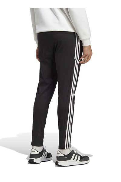 adidas بنطال رياضي أساسي مكون من 3 خطوط باللون الأسود للرجال - IC0044