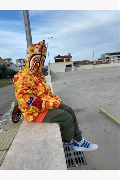 AXXAN Bape Pubg X Shark Unisex Hoodie - Seasonal Cardigan with Full Zipper and Embroidery
