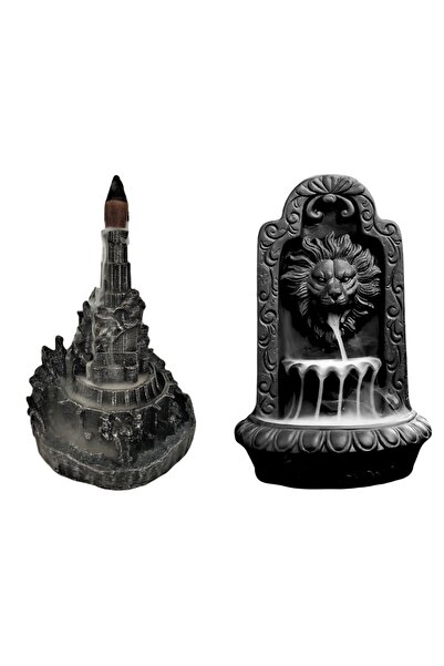 Ard.Art 2'Li Şelale Geri Akış Tütsülük biblo Set Yüzüklerin Efendisi kule ve ...