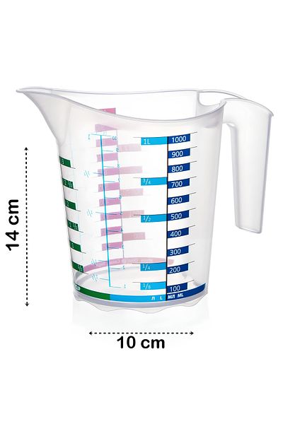 Transformacion كوب قياس احترافي خالي من مادة BPA سعة 1000 مل - 720965