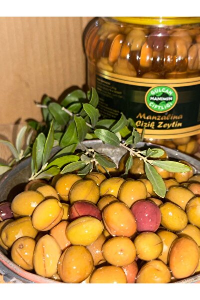 GÜLCAN HANIMIN ÇİFTLİĞİ Manzalina Pembe Çizik Zeytin Küçük Boy 1kg