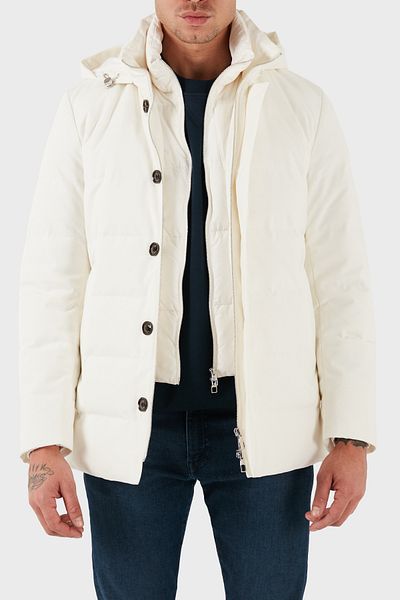 MONTECORE Men's Coat - Regular Fit, Lined, Detachable Hood, Coat F07Mucx581 185 01