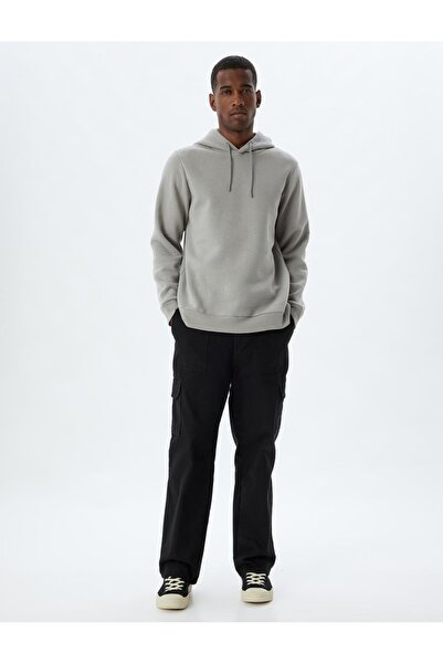 Koton Ανδρικό φούτερ με κουκούλα