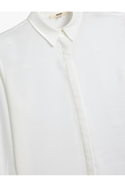 Koton Women's Long Sleeve Classic Shirt