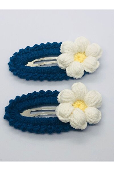 İnDerin Motiv floral alb albastru închis la culoare, plasă, cu închidere rapi...