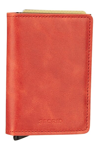 Secrid Πορτοφόλι - Πορτοκαλί - Γνήσιο δέρμα