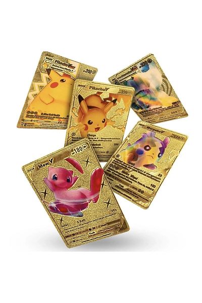 Doğan Oyuncak Dünyası Pokemon Gold Series Pack of 220 Cards - Playing Cards - Pikachu Collection Card