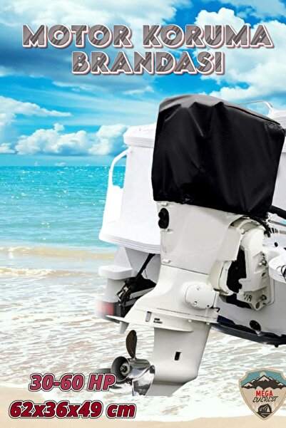 Mega Everest Dıştan Takma 30-60 HP Motor Uyumlu Tekne Kayık Sandal Koruma Bra...