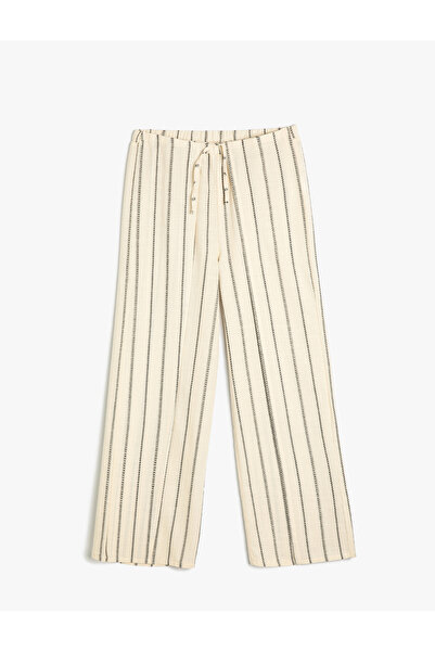 Koton Pantolon Rahat Kesim Beli Lastikli Pamuklu
