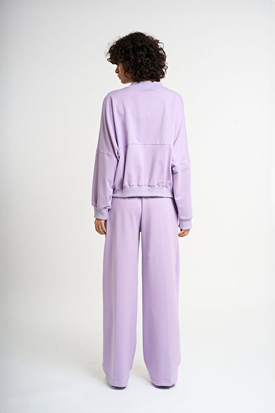 HANIQA Γυναικείο Σετ Φούτερ Lilac Plus Size 3010