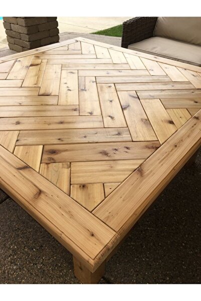 HİKİOE Hikioe Kare Ahşap Orta Sehpa