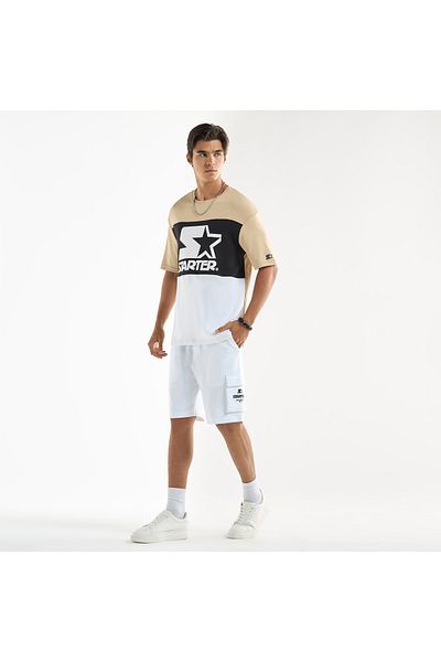 FAV Starter Logo Print T-shirt with Short Sleeves and Crew Neck