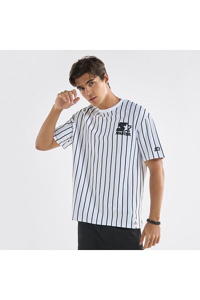 FAV Starter Striped T-shirt with Crew Neck and Short Sleeves