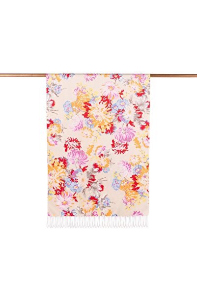 ipekevi Kasımpatı cu model mătase Șal 04216 Cremă