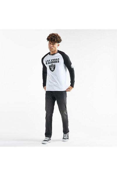 FAV Las Vegas Raiders Print NFL League Raglan T-shirt