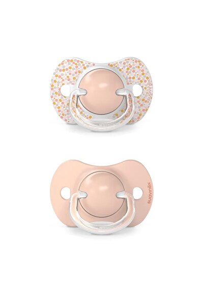 Suavinex Σουζέτ; φιζιολογικό; SX Pro din silicon, 2 buc 6-18 luni piersic; Όν...