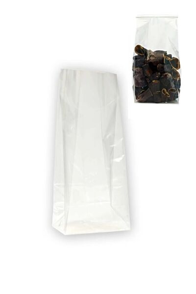 Eliz Party Düz Tabanlı Körüklü Jelatin Poşet 8x28 cm 25 Adet