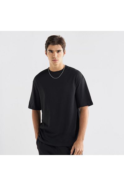 FAV Dragon Print T-shirt with Crew Neck and Short Sleeves