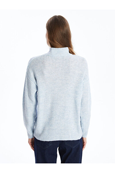 LC Waikiki Pulover de damă tricotat cu jumătate de gât cu model - W4hd37z8