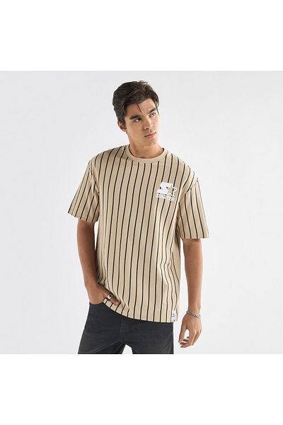 FAV Starter Striped T-shirt with Crew Neck and Short Sleeves