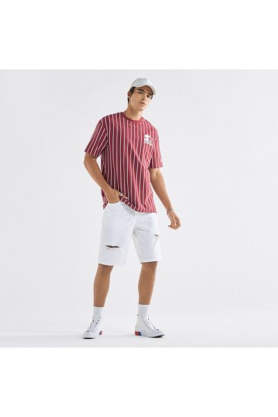 FAV Starter Striped T-shirt with Crew Neck and Short Sleeves